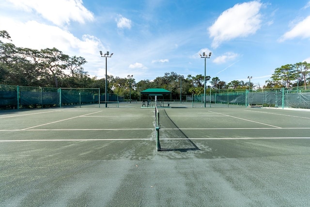 view of tennis court