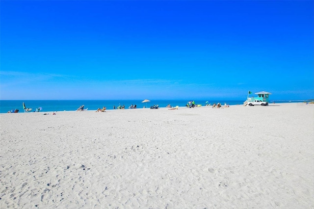 water view featuring a beach view