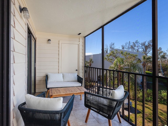 view of sunroom / solarium