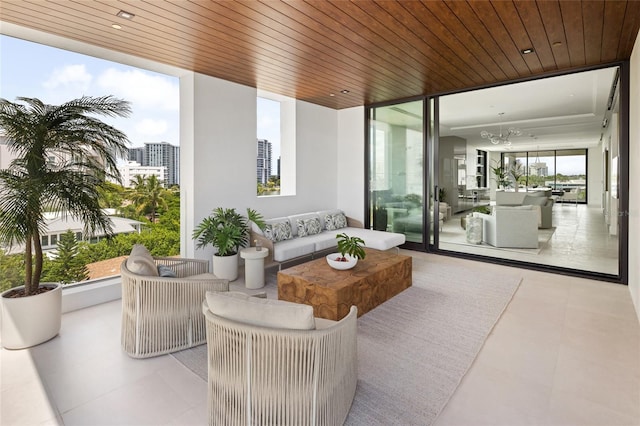 view of patio / terrace with an outdoor living space