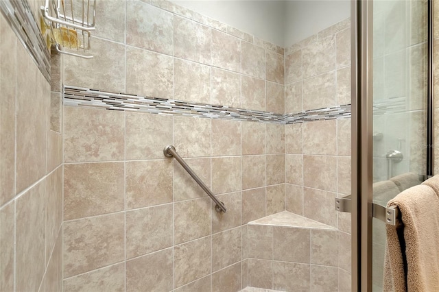 bathroom with an enclosed shower