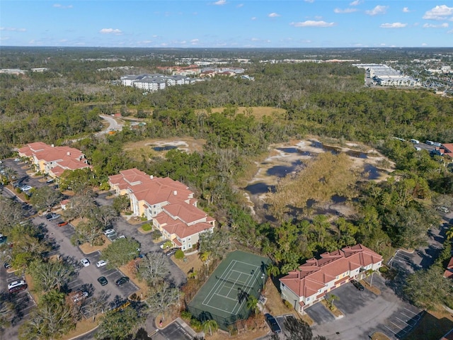 aerial view with a view of trees