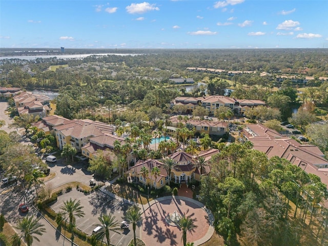 bird's eye view with a residential view