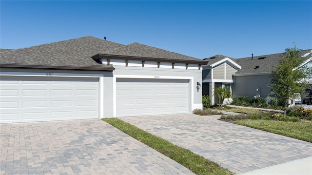 view of front of house featuring a garage