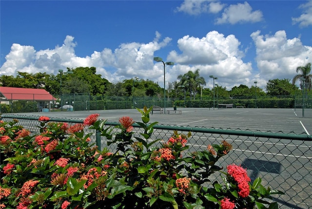 view of tennis court