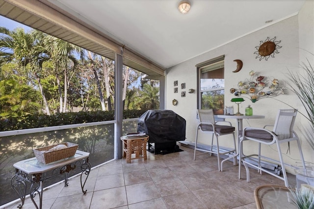 view of sunroom