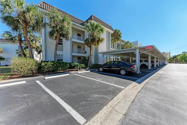 view of car parking