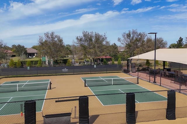 view of tennis court