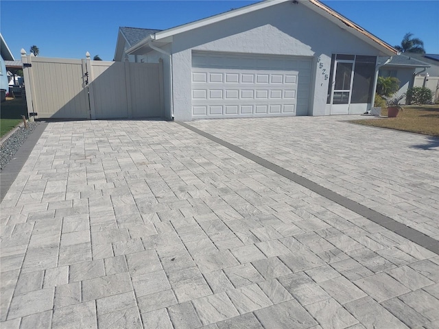 view of home's exterior featuring a garage