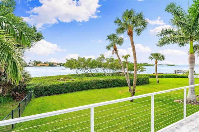 931 Bayshore Rd, Nokomis, FL 34275 - view of yard with a water view