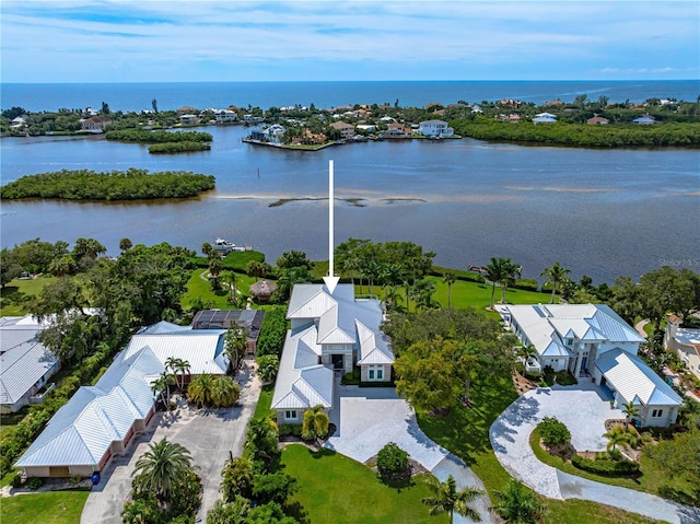 931 Bayshore Rd, Nokomis, FL 34275 - aerial perspective of suburban area featuring a large body of water