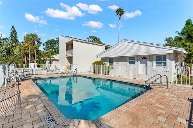 view of pool with a patio area