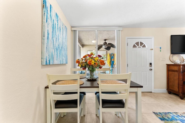 view of dining area