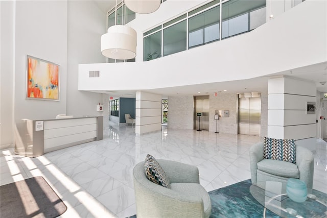 888 Blvd Of The Arts Unit 1705, Sarasota, FL 34236 - lobby with a high ceiling