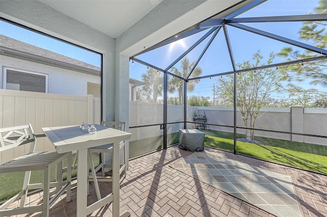 view of sunroom / solarium