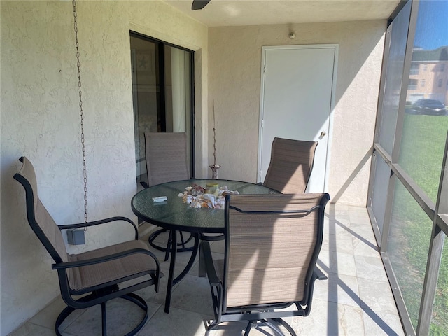 view of sunroom / solarium