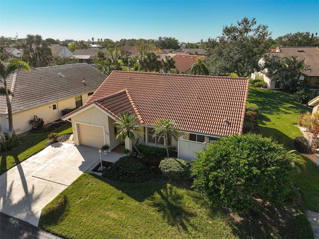 bird's eye view featuring a residential view