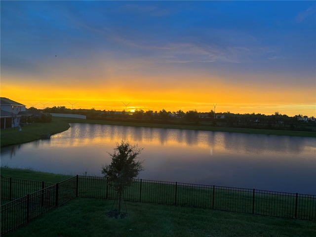 view of water feature