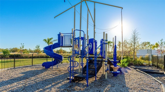 view of jungle gym