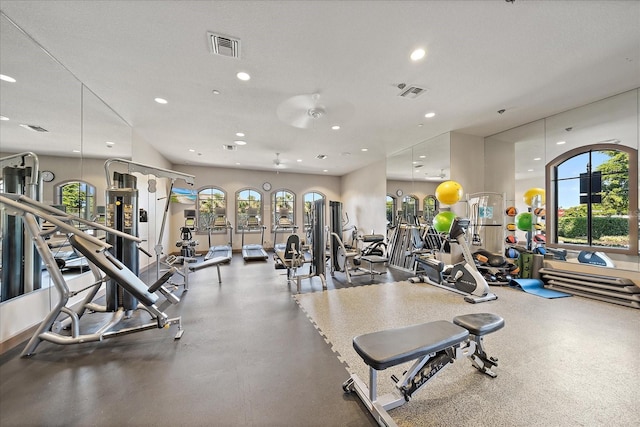 view of exercise room