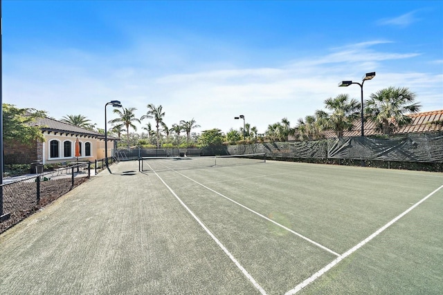 view of sport court