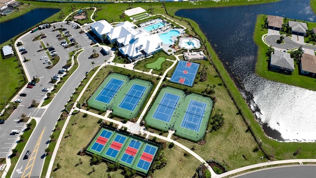 4906 Lighthouse Bay Ln, Bradenton, FL 34211 - aerial view of a nearby body of water and a pool