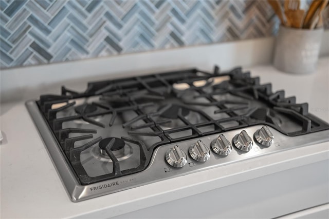 room details featuring stainless steel gas stovetop