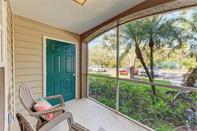 view of sunroom / solarium