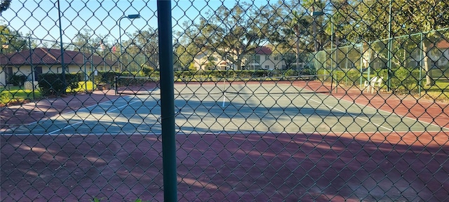 view of tennis court