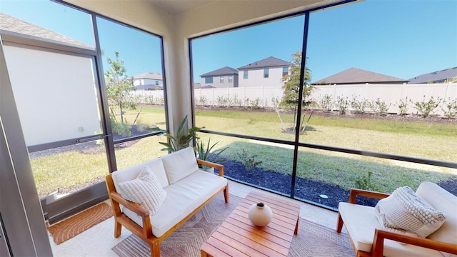 view of sunroom / solarium