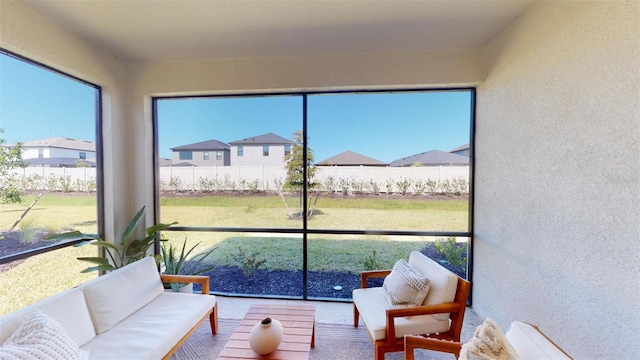 view of sunroom / solarium