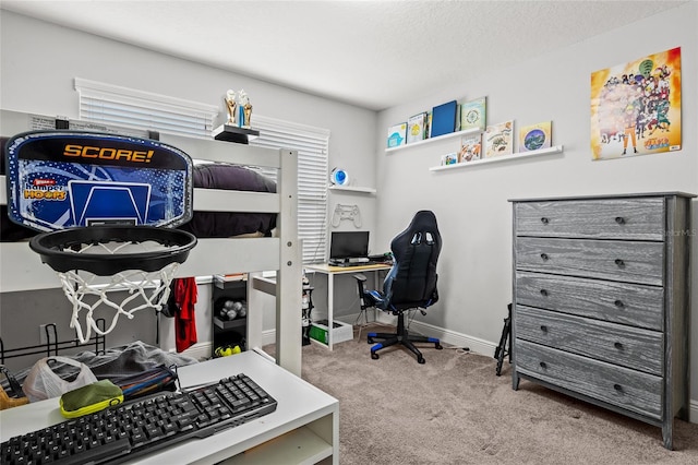 view of carpeted office