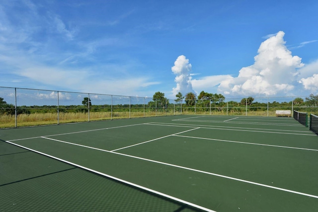 view of tennis court