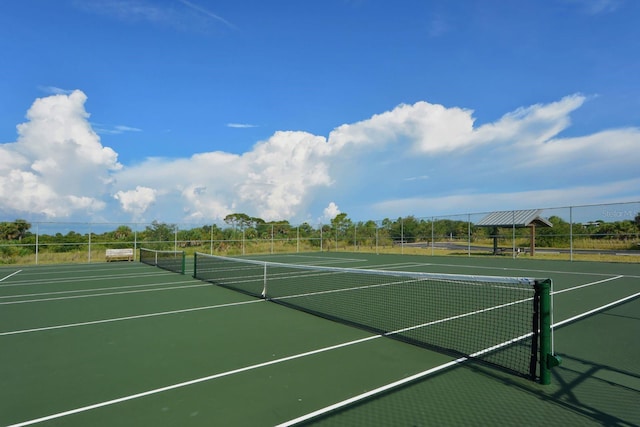 view of tennis court