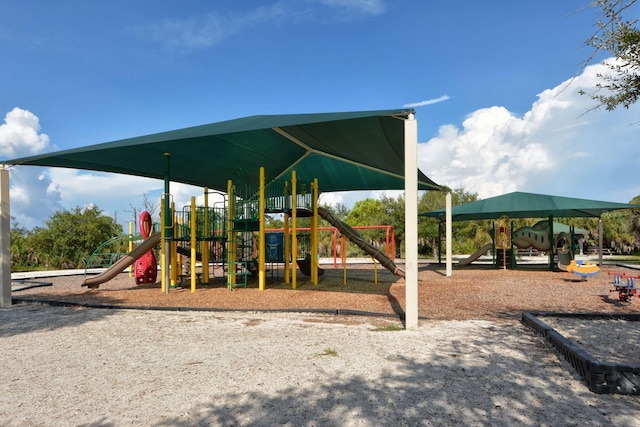 view of jungle gym