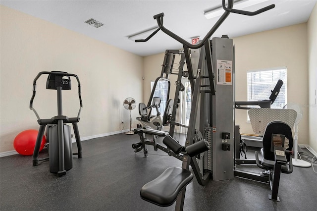 view of workout room