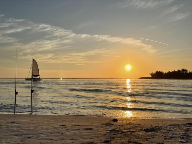 water view with a beach view