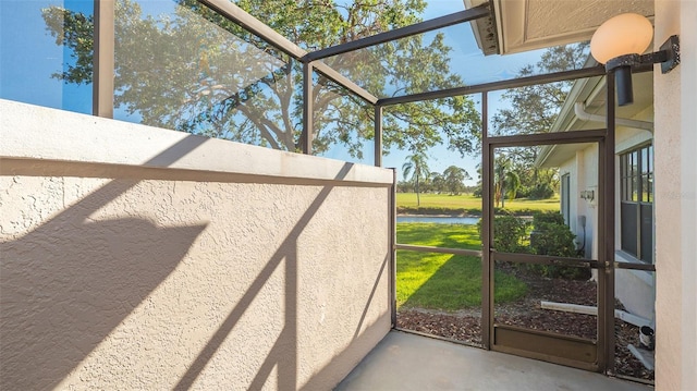 view of sunroom / solarium