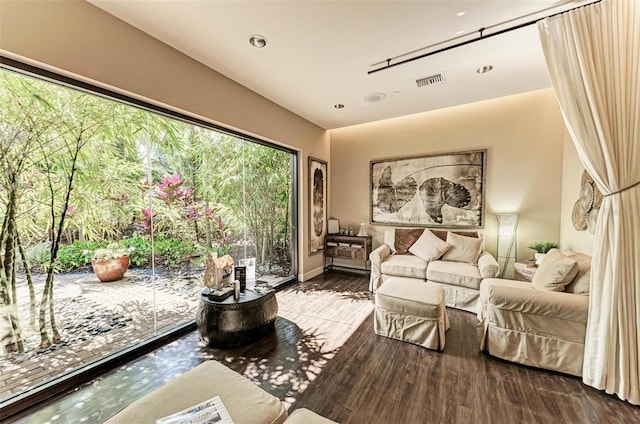 bedroom featuring hardwood / wood-style floors