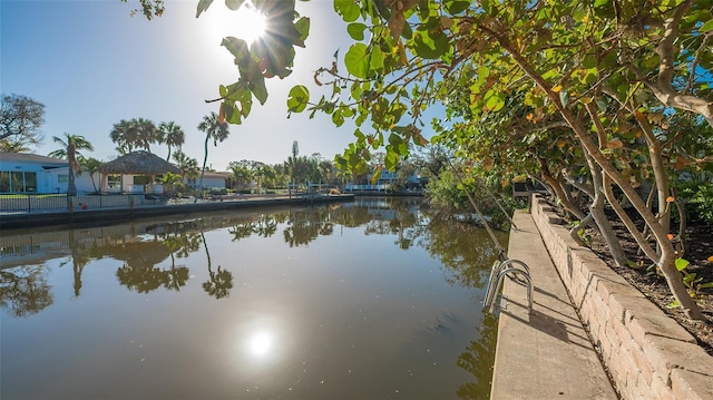 view of water feature