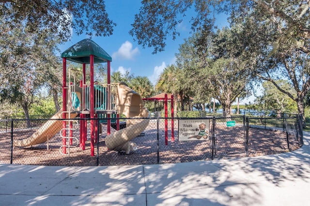 view of jungle gym