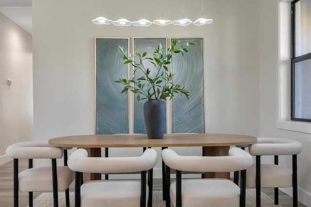 dining room featuring hardwood / wood-style flooring