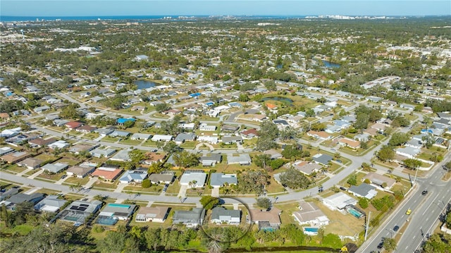 aerial view featuring a residential view