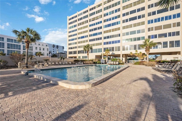 6140 Midnight Pass Rd Unit 407, Sarasota, FL 34242 - view of pool featuring a patio area