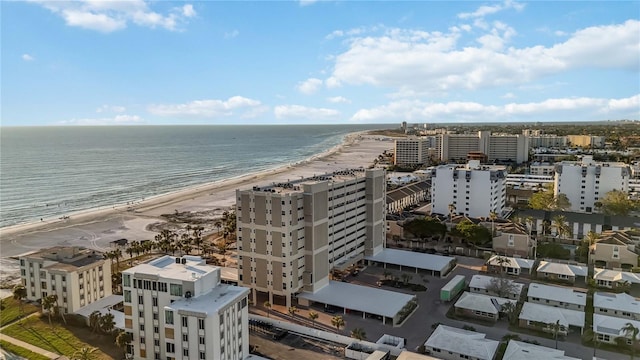 6140 Midnight Pass Rd Unit 407, Sarasota, FL 34242 - drone / aerial view with a beach view and a water view