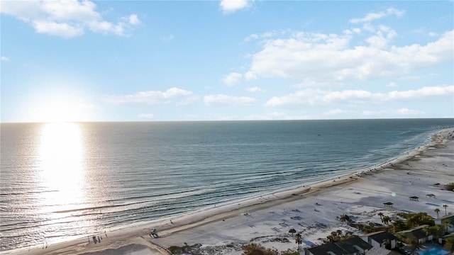 6140 Midnight Pass Rd Unit 407, Sarasota, FL 34242 - view of water feature with a beach view