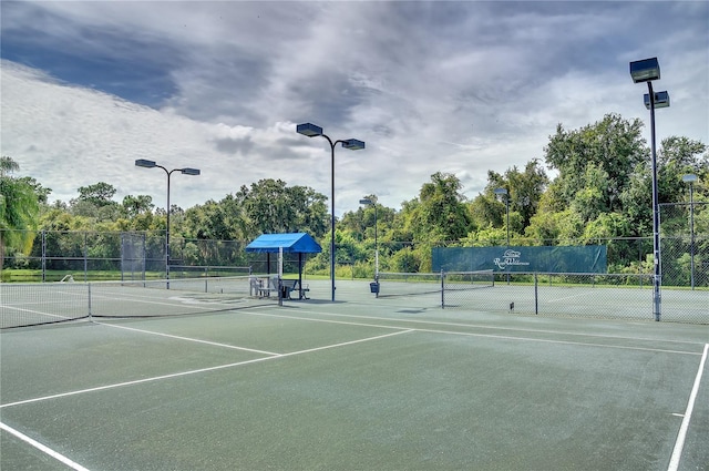 view of sport court featuring basketball court