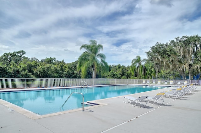 view of pool with a patio area