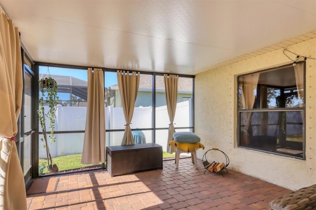 view of sunroom / solarium