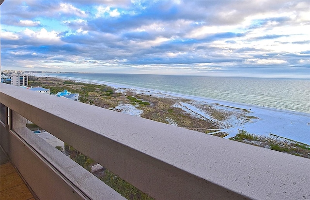 water view with a beach view